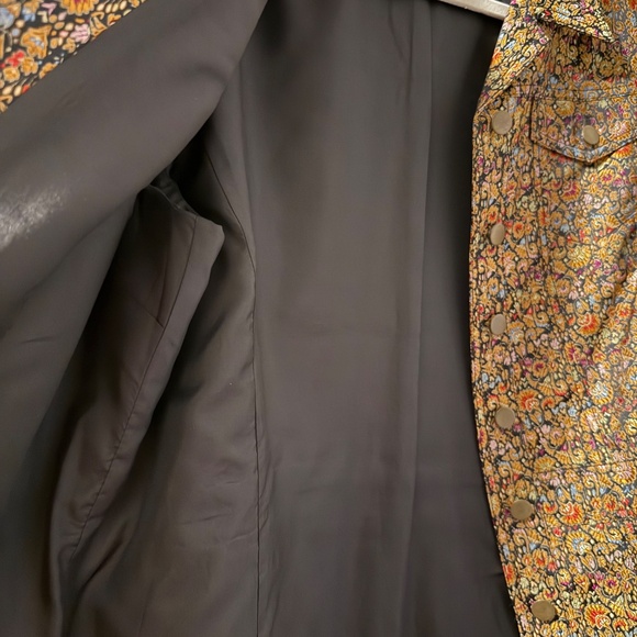 Coldwater Creek Brocade Jacket Gold and Multicolor - Picture 4 of 6